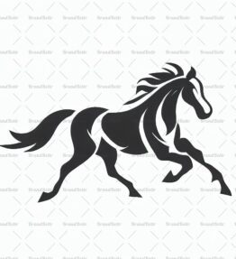 Galoppierendes Pferd